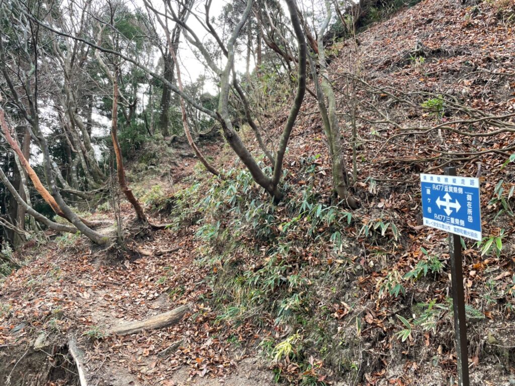 武平峠登山ルート鎌ヶ岳方面