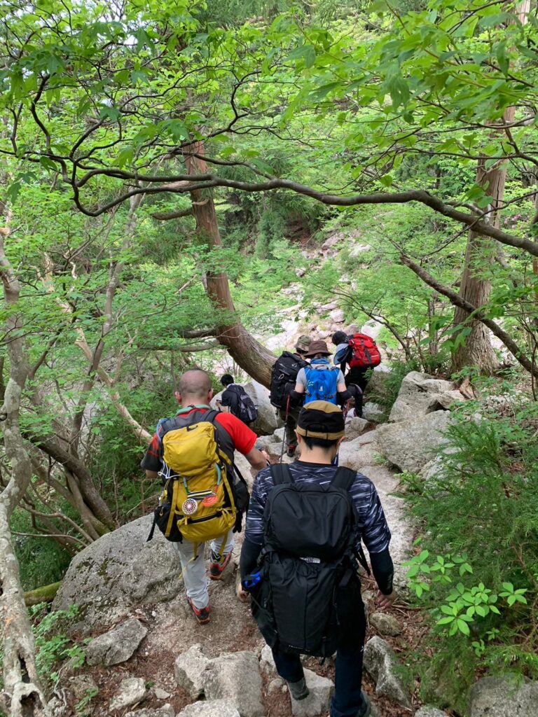 御在所岳下山