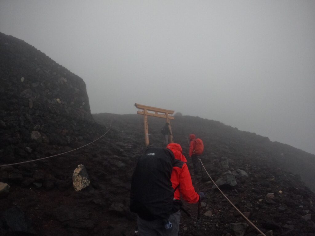 富士登山山頂